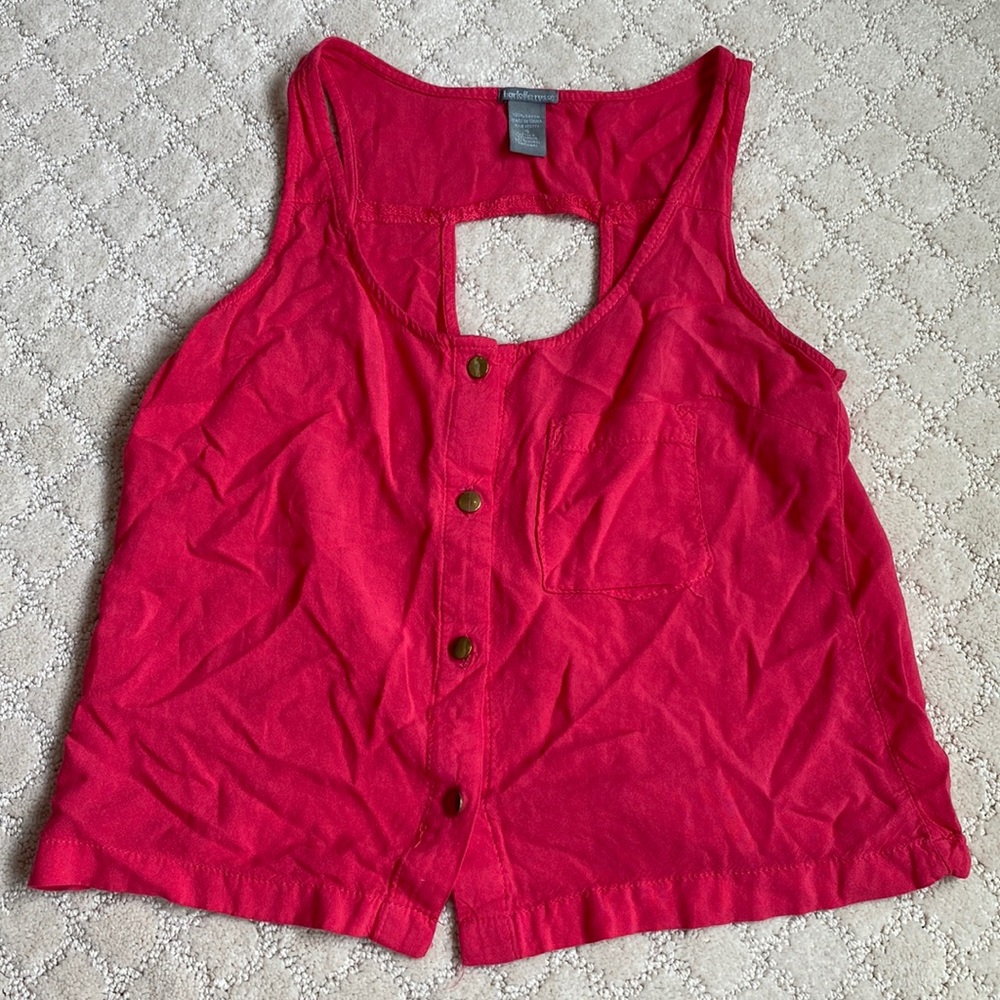 NWOT Hot pink Charlotte Russe crop top - S